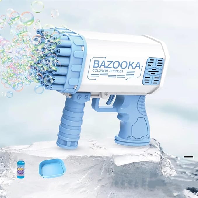 36 Holes Bazooka Bubble Gun for Age 3+ Girls Boys & Adults