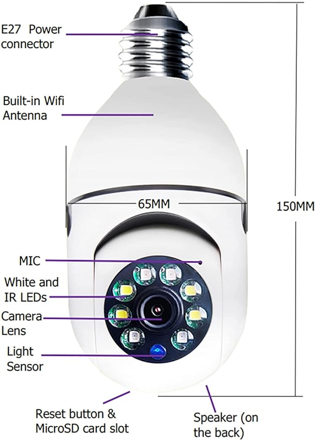 360° WIFI BULB SECURITY CAMERA