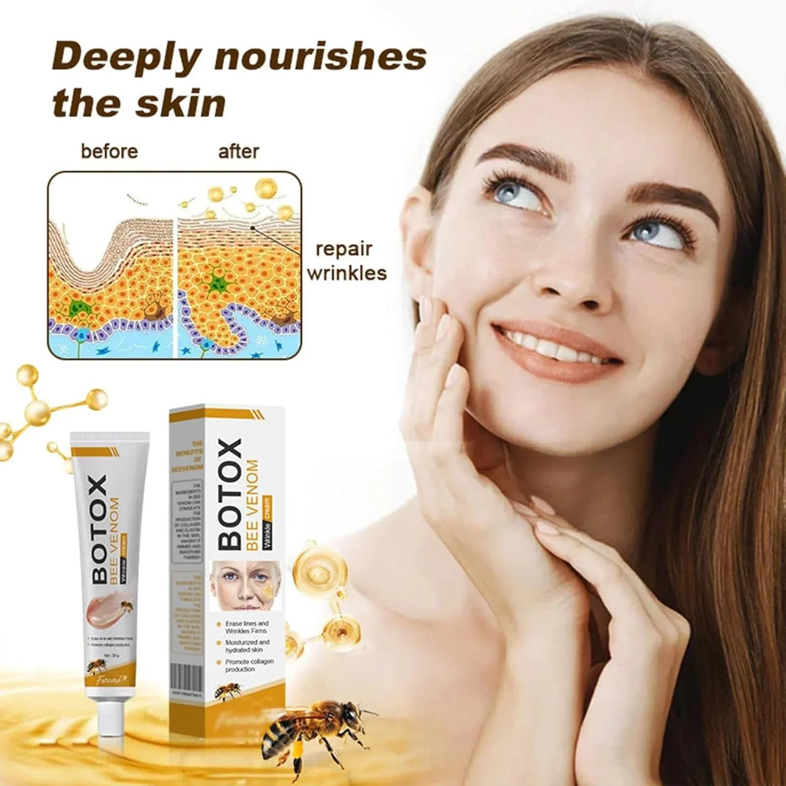 Botox Bee Venom Wrinkle Cream – Anti-aging & Moisturizing Formula