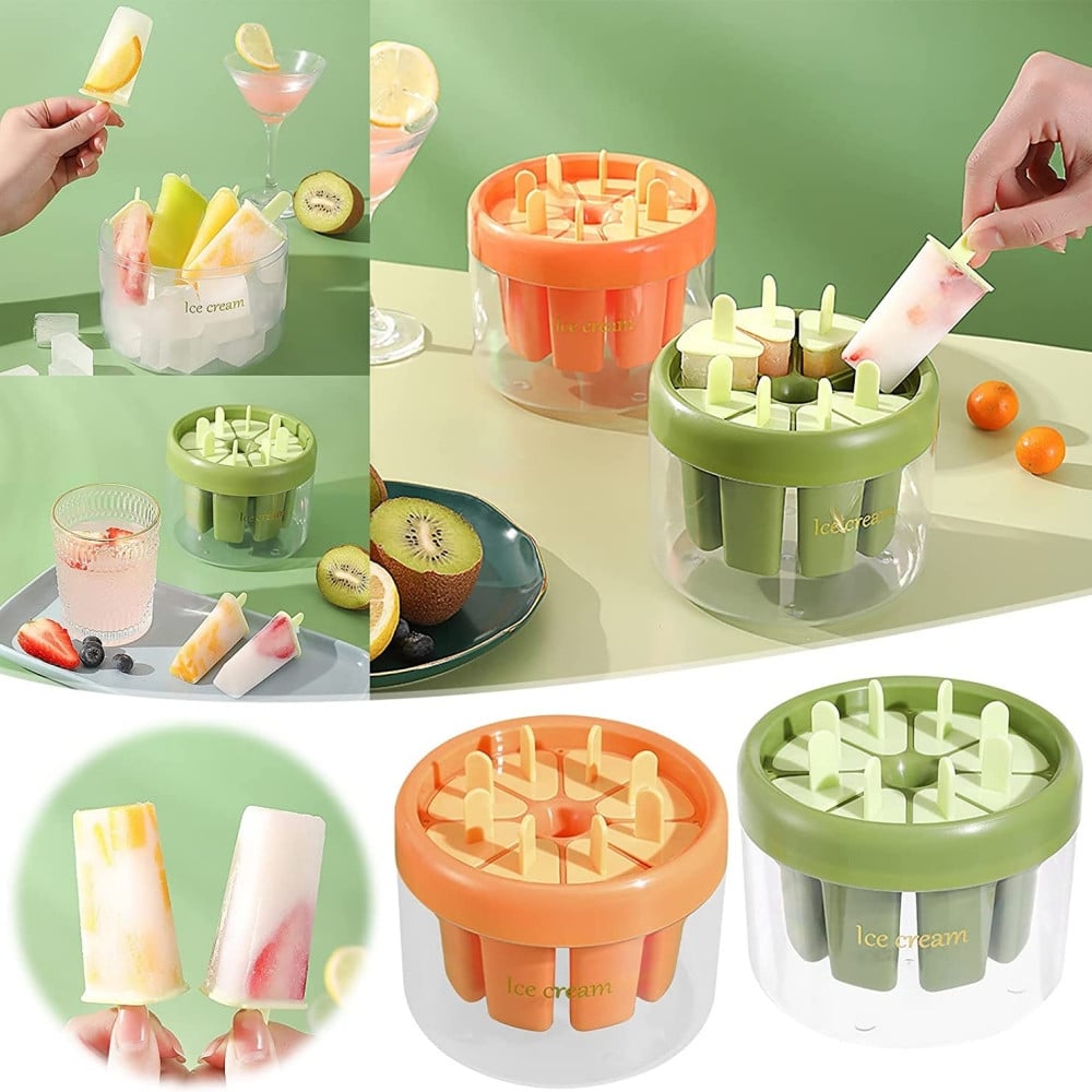 8 Grid Ice Cream/Popsicles Maker Mold For Homemade Deserts