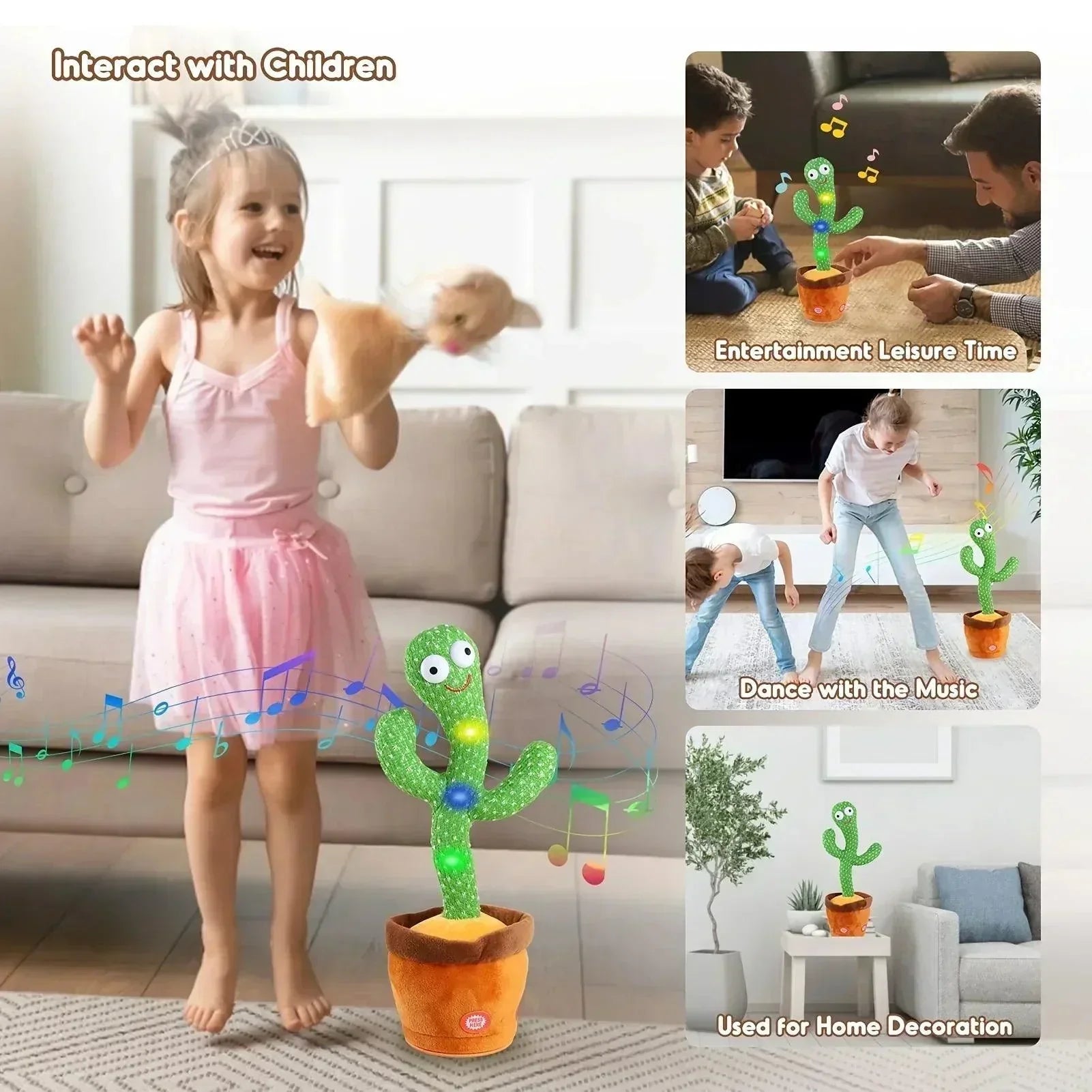 Dancing Cactus Repeat Talking and Singing, Early Education