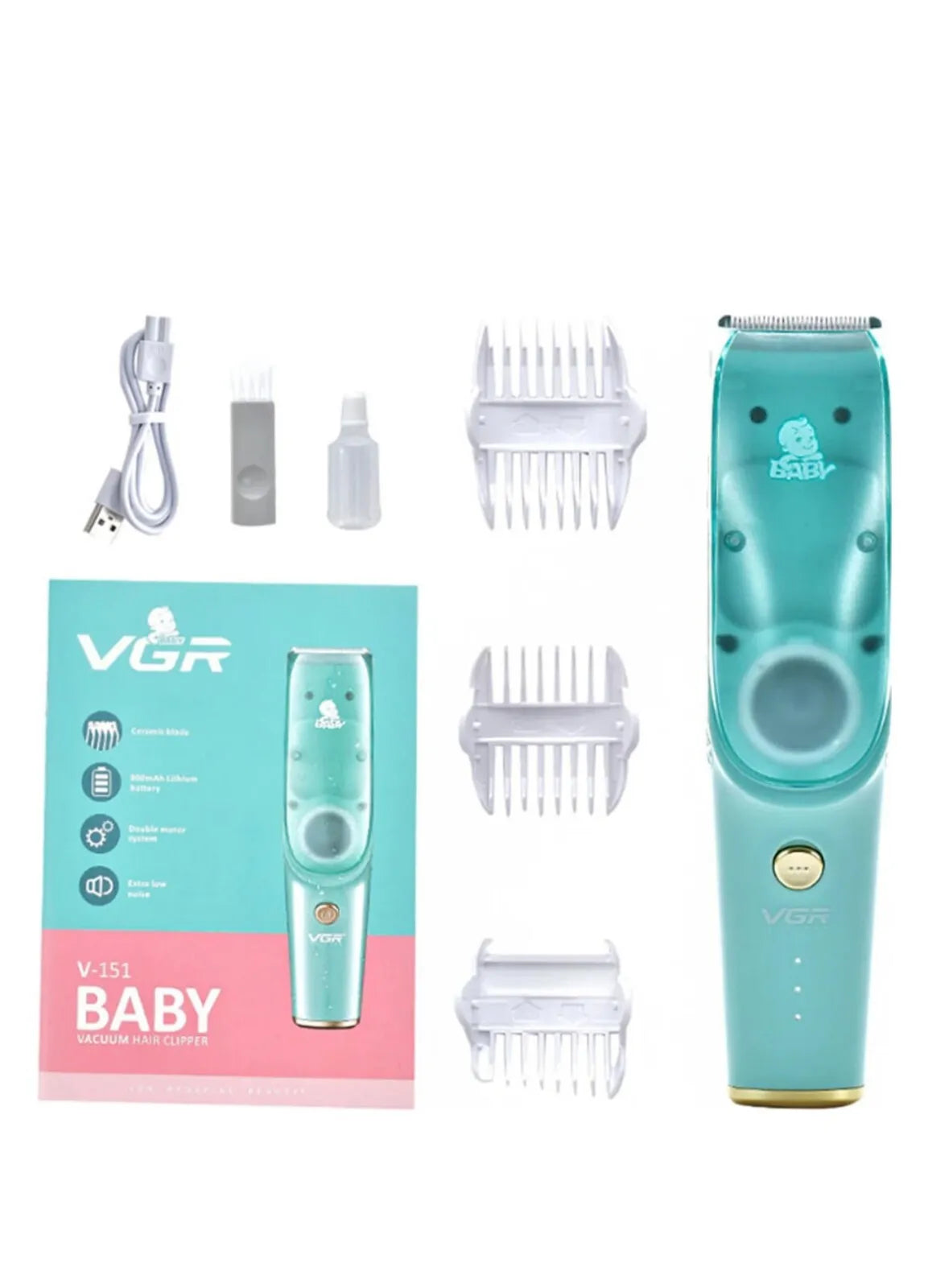 Baby hair clipper VGR Baby vacuum hair clipper V-151